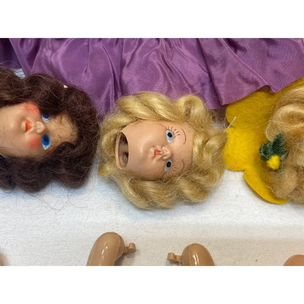 vtg Duchess doll lot Hard Plastic 1950s sleepy Eyes As Found Estate Parts Also